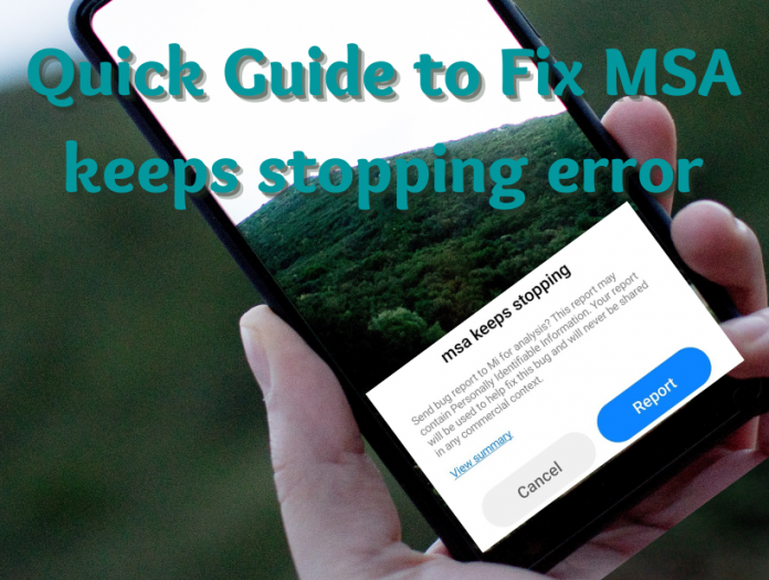 Fix MSA keeps stopping error